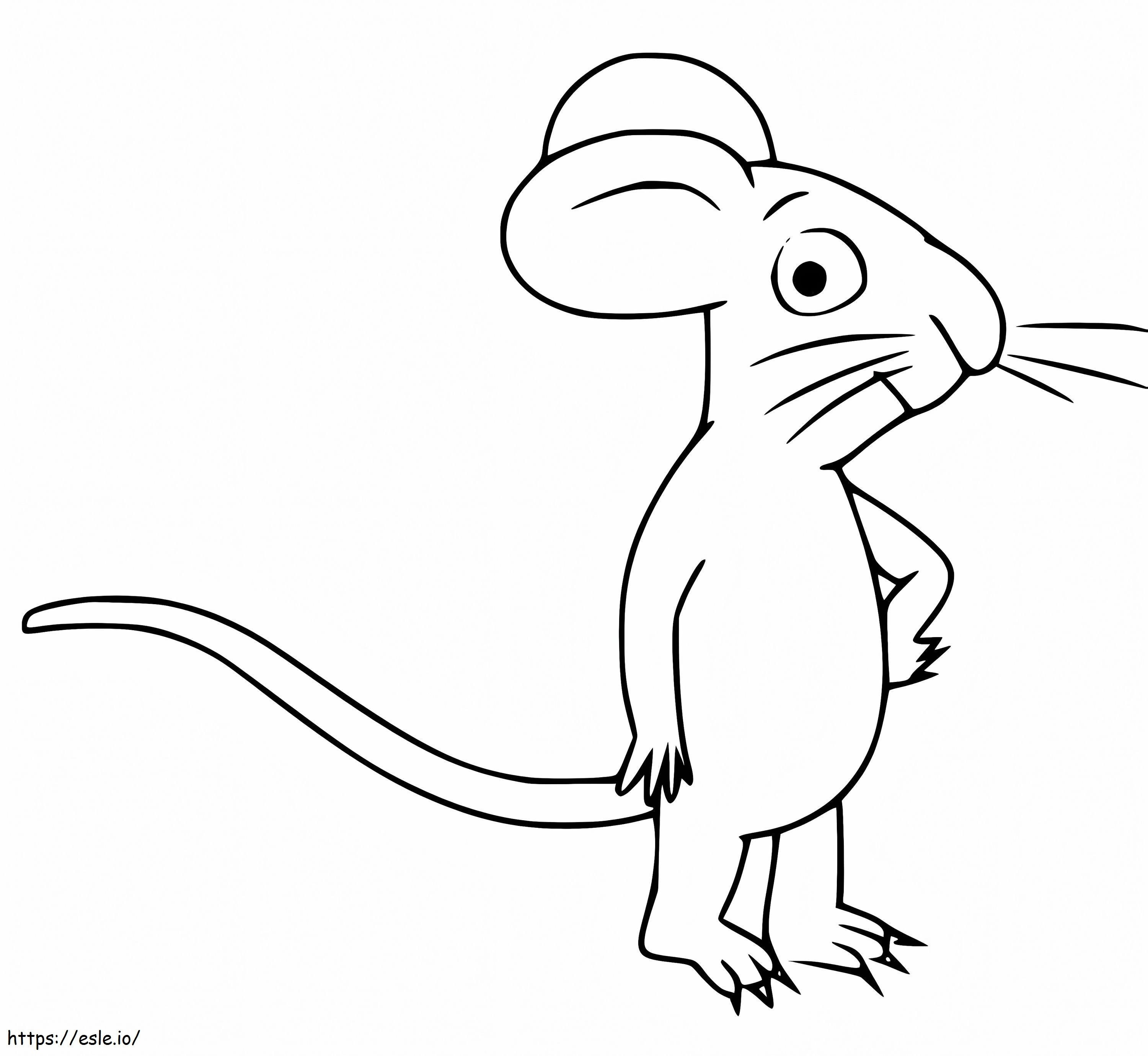 Ratón de Gruffalo 2 para colorear
