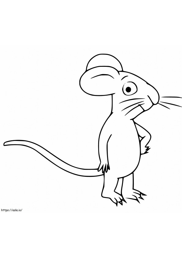 Rato de Grúfalo 2 para colorir