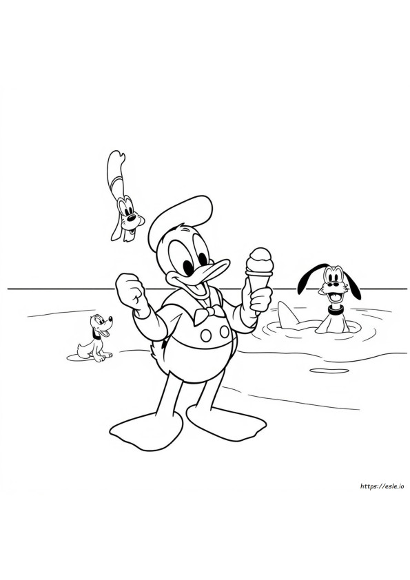 Donald Duck Coloring Pages Printable