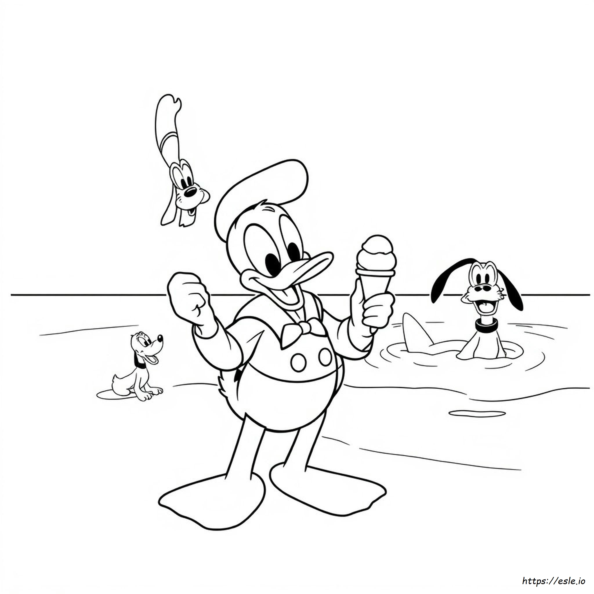 Donald Duck Coloring Pages Printable