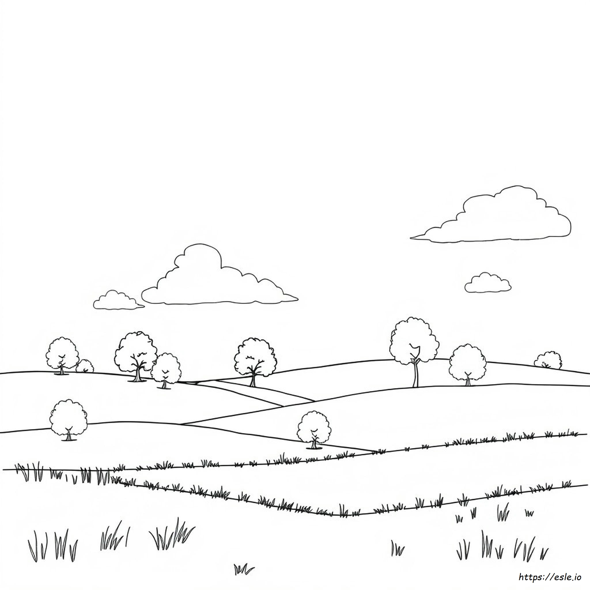 Páginas Para Colorear De Paisajes