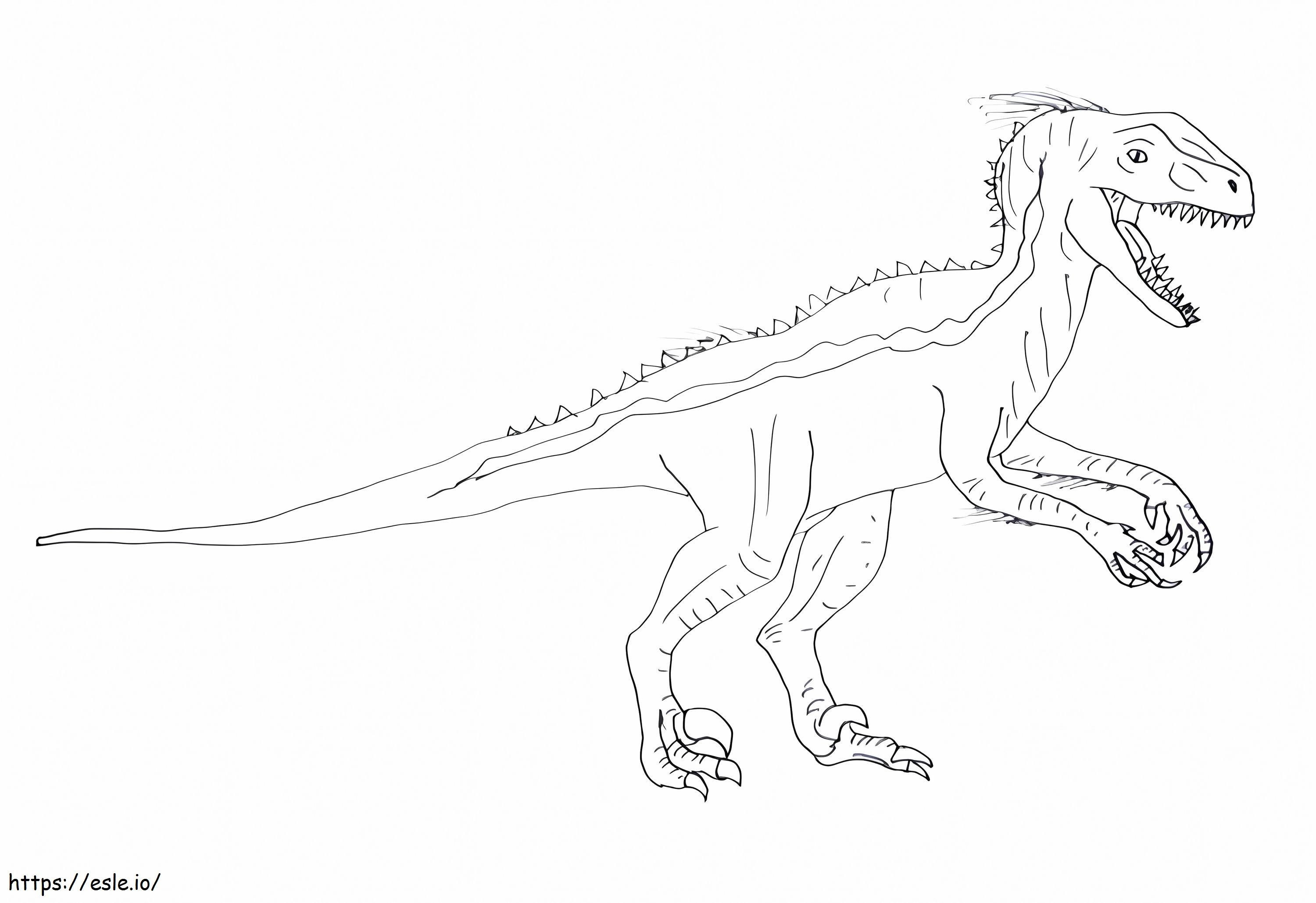 Indoraptor 3 para colorir