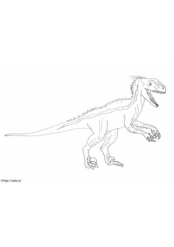 Coloriage Indoraptor 3 à imprimer dessin