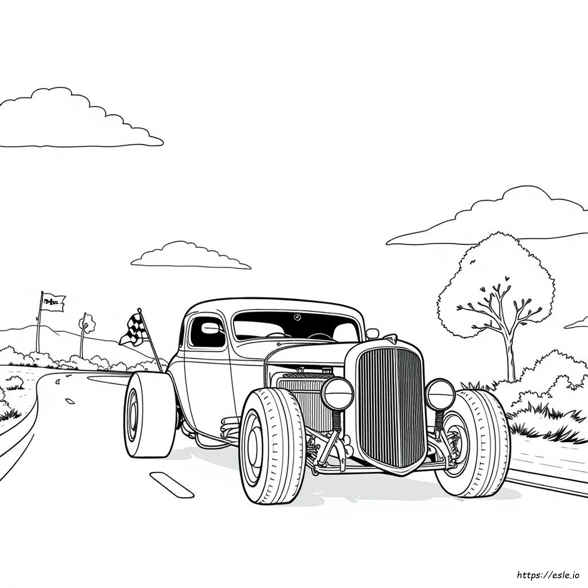 Hot Rod Colouring Pages To Print