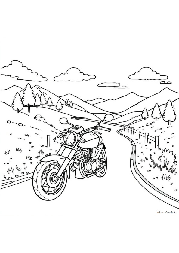 Motorbicikli Színező Oldalak