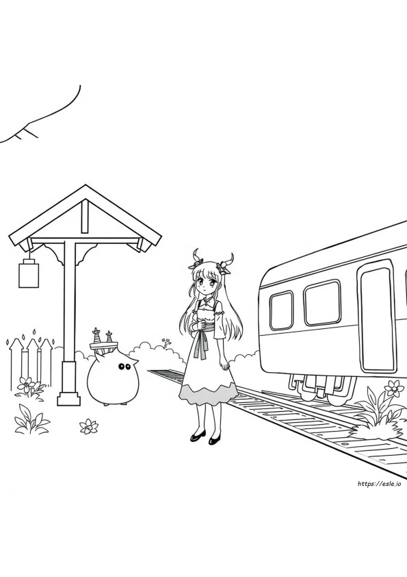 千と千尋の神隠し 塗り絵 無料