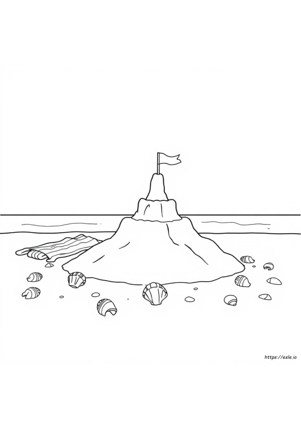 Sandburg Ausmalbilder