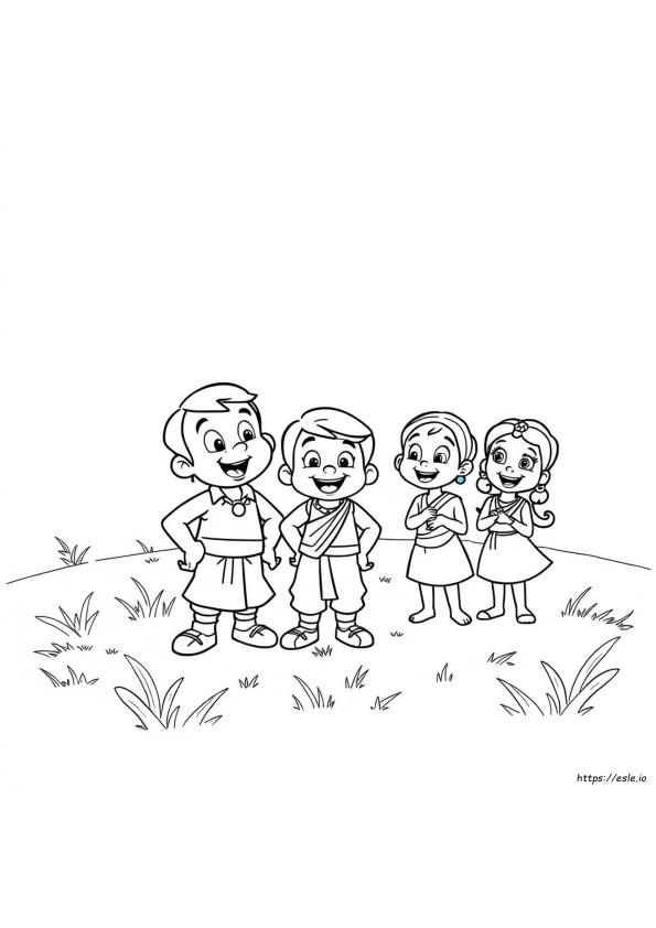 Chota Bheem Pagine Da Colorare Pdf