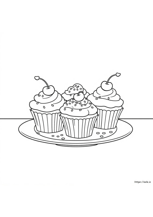 Cupcake Színező Oldalak Nyomtatása