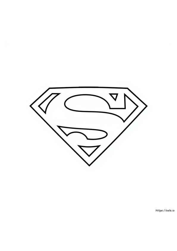 Superman Logo Kleurplaten