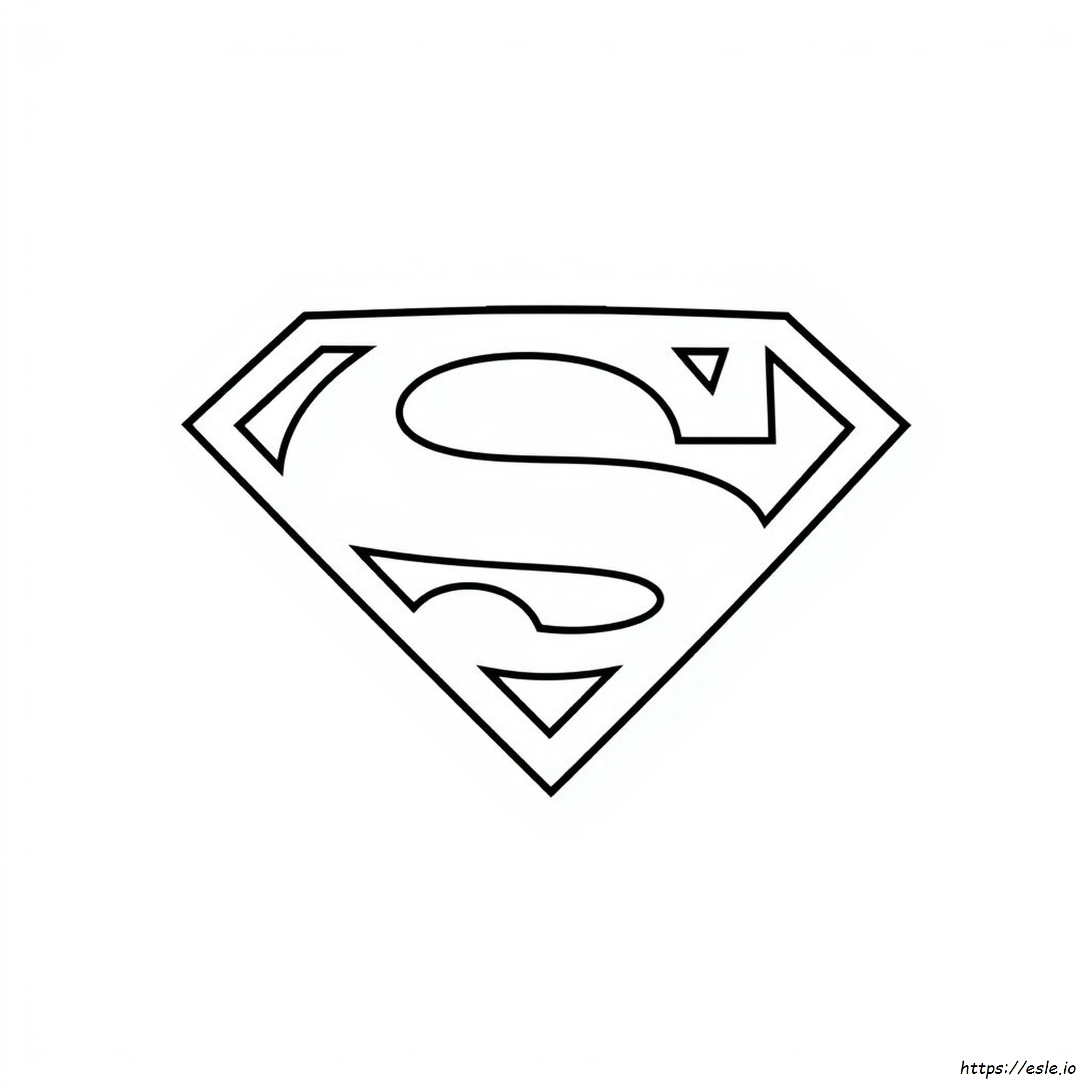 Superman Logo Colouring Pages