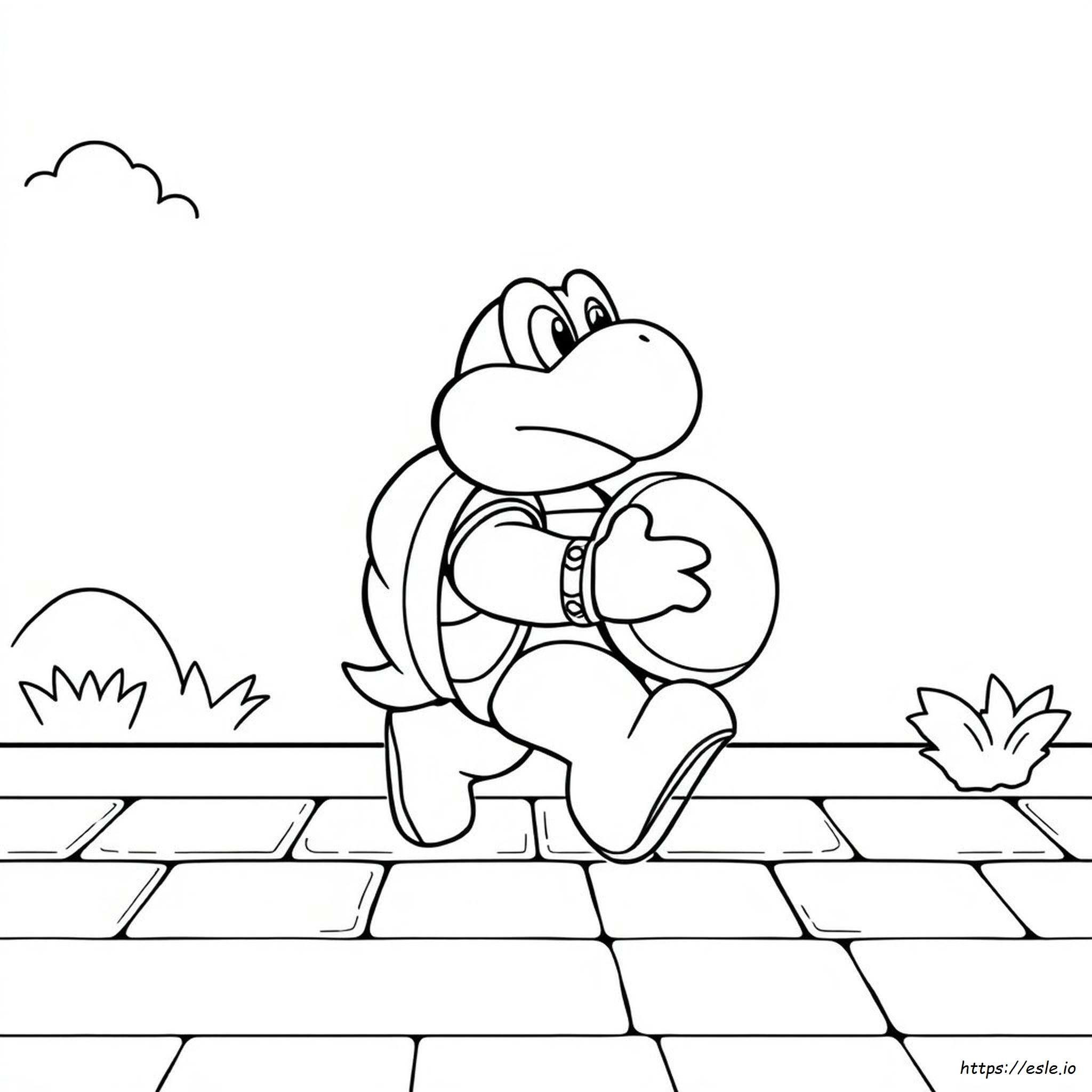 Koopa Troopa Para Colorir