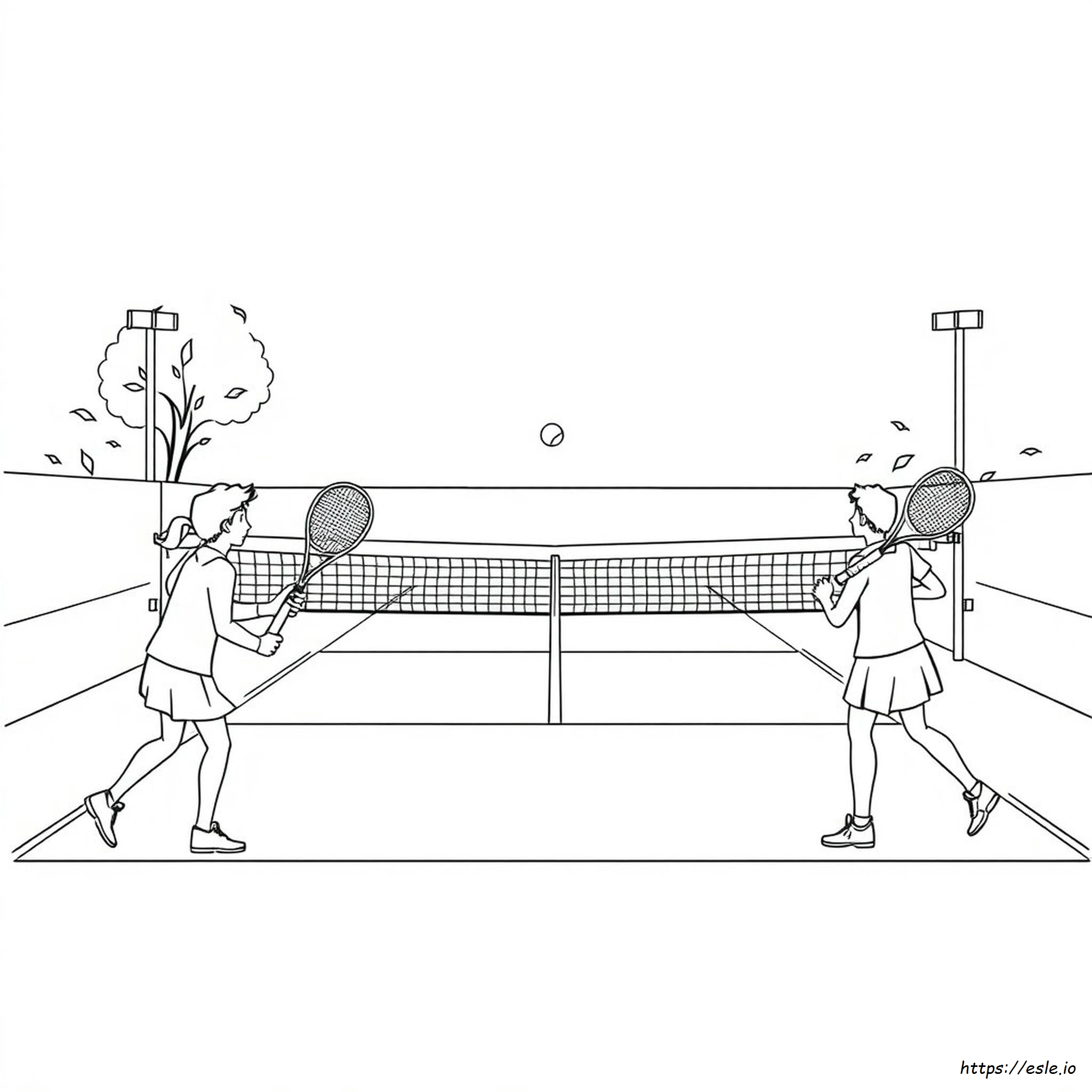 Tennis Coloring Pages To Print