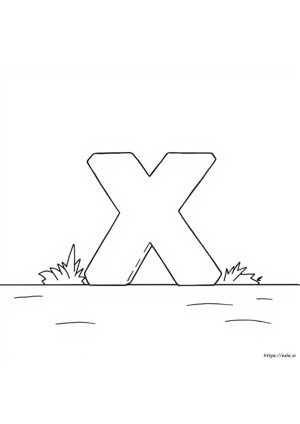 Lettera X Disegni Da Colorare