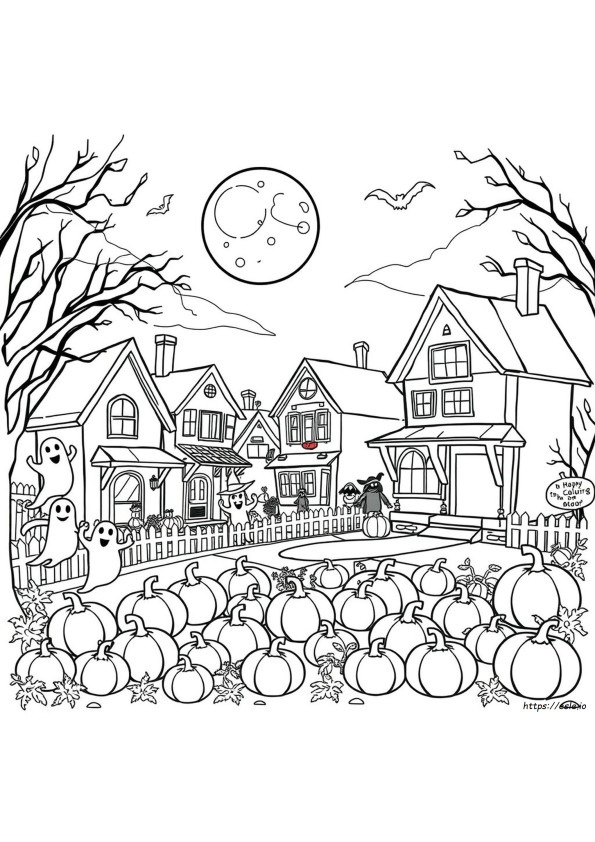 Pagini De Colorat Cu Puzzle De Halloween
