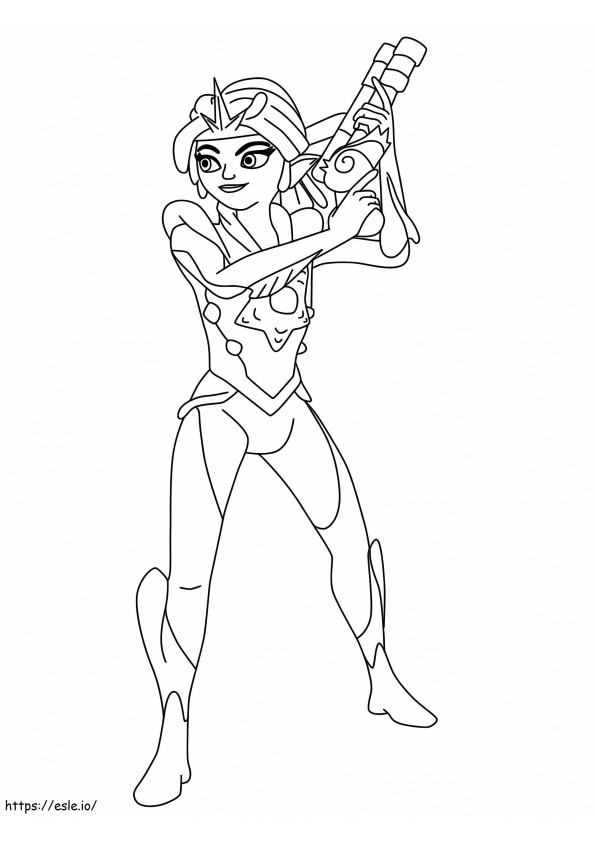 Cece Lejune From Zak Storm coloring page