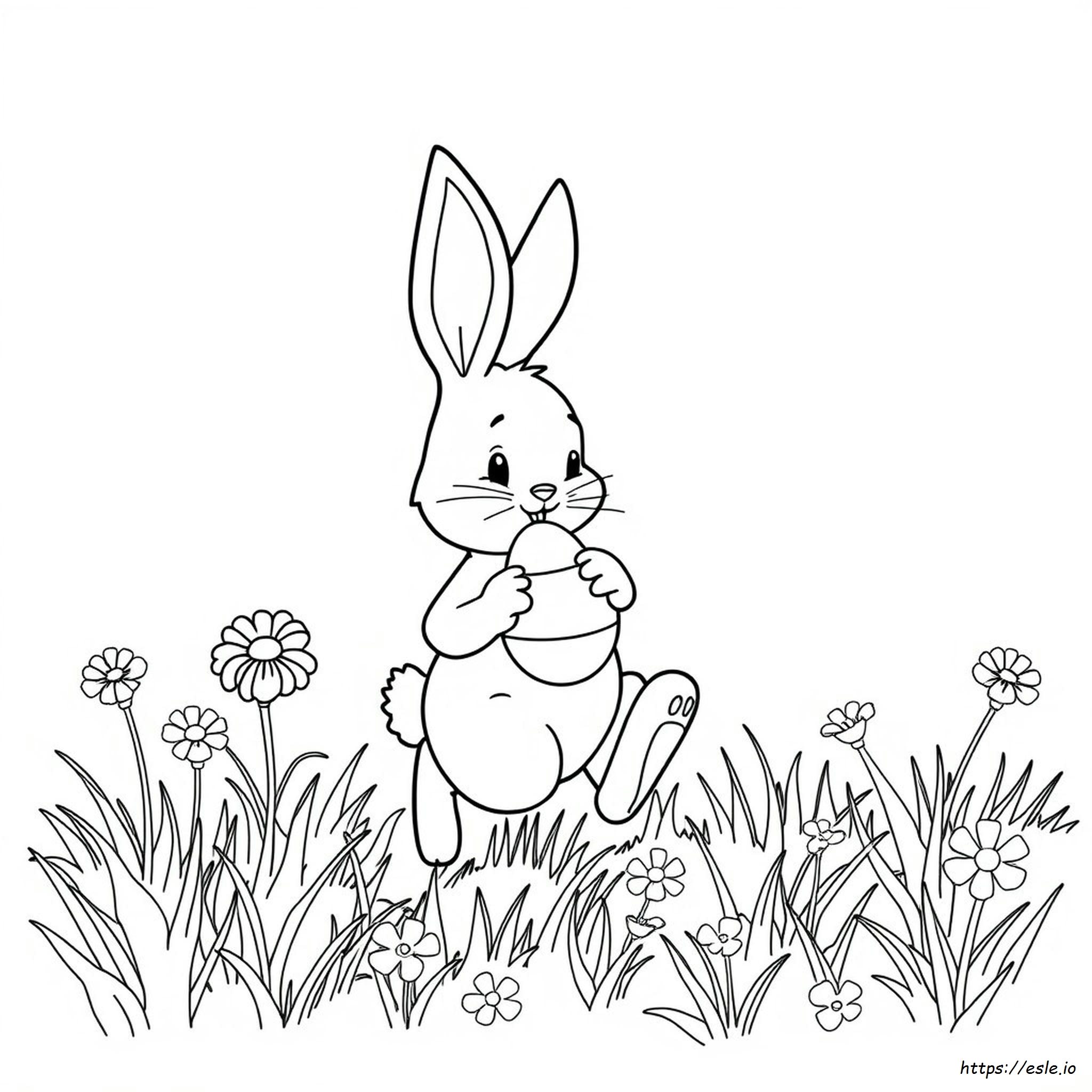Coloring Pages Of Bunnies For Easter