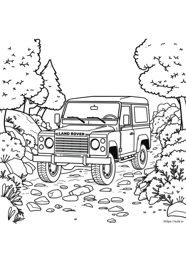 Land Rover Colouring Pages