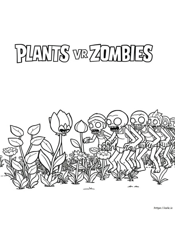 Plants Vs Zombies Da Colorare