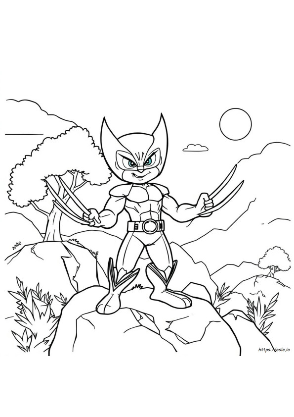 Wolverine Cartoon Kleurplaten