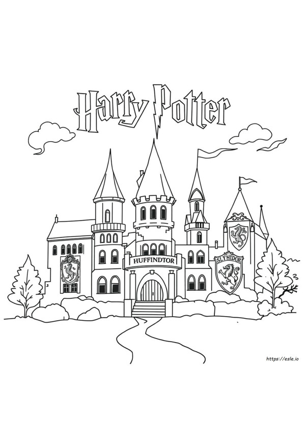 Harry Potter Häuser Ausmalbilder