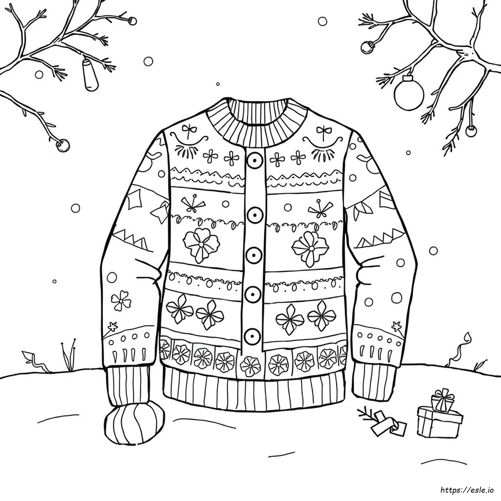 Christmas Jumper Colouring In