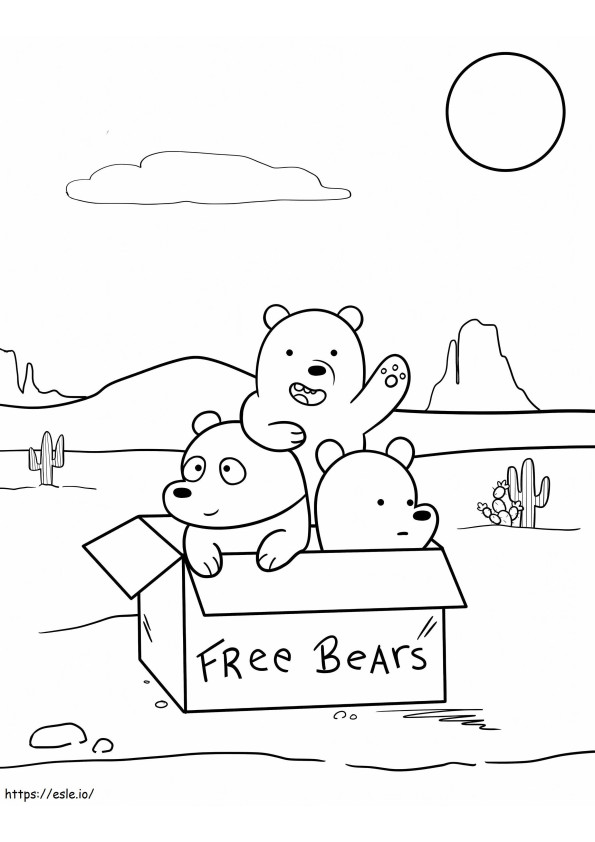  We Bare Bears Coloring Page By Cutelittlevixen On Deviantart Of Bear L 70D9B26505A6Dd2A para colorear