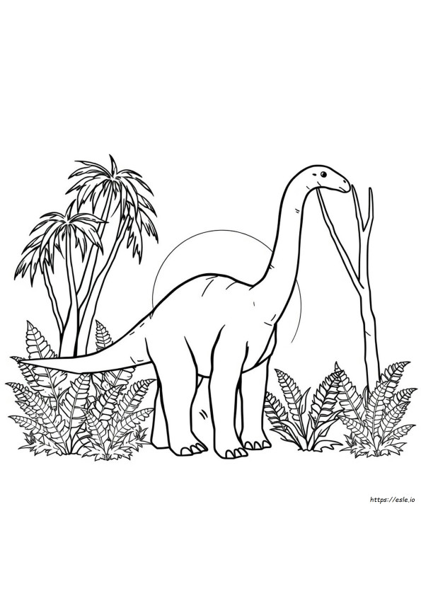 Brachiosaurus Kleurplaat
