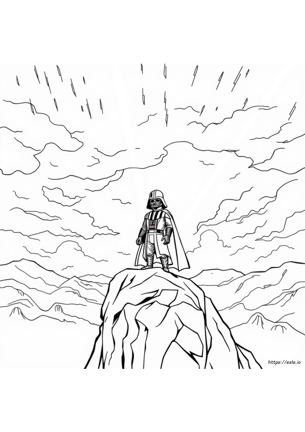 Darth Vader Para Colorir