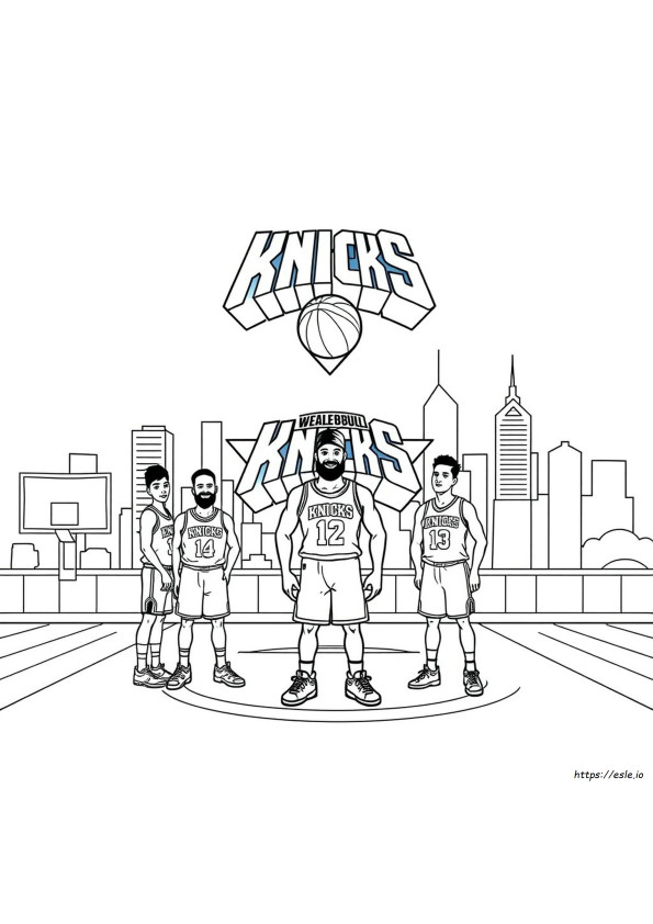 Knicks Coloring Pages