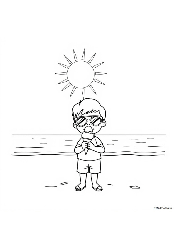Színező Napos Nap Clip Art Fekete-Fehér