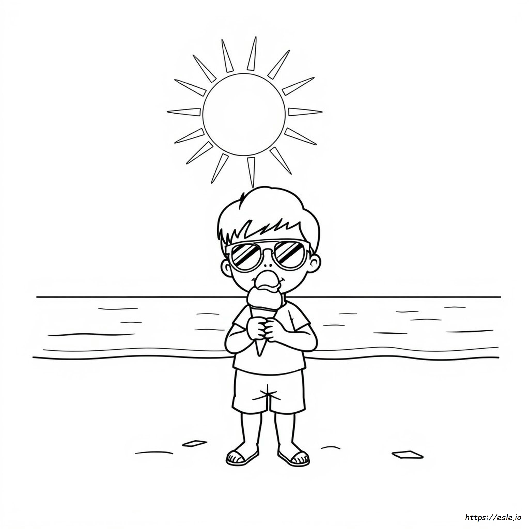 Clipart Giorno Di Sole Da Colorare In Bianco E Nero