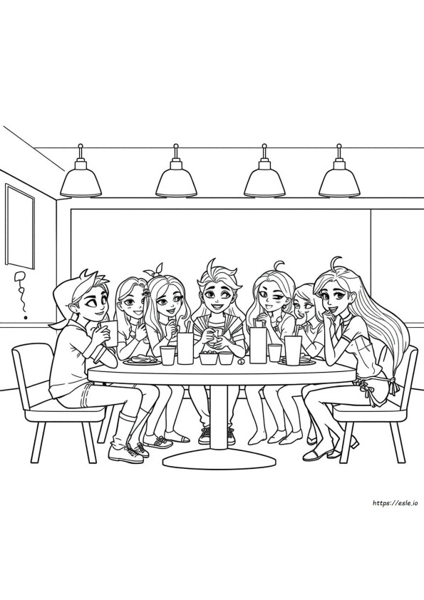 Descendants 4 Boyama Sayfaları