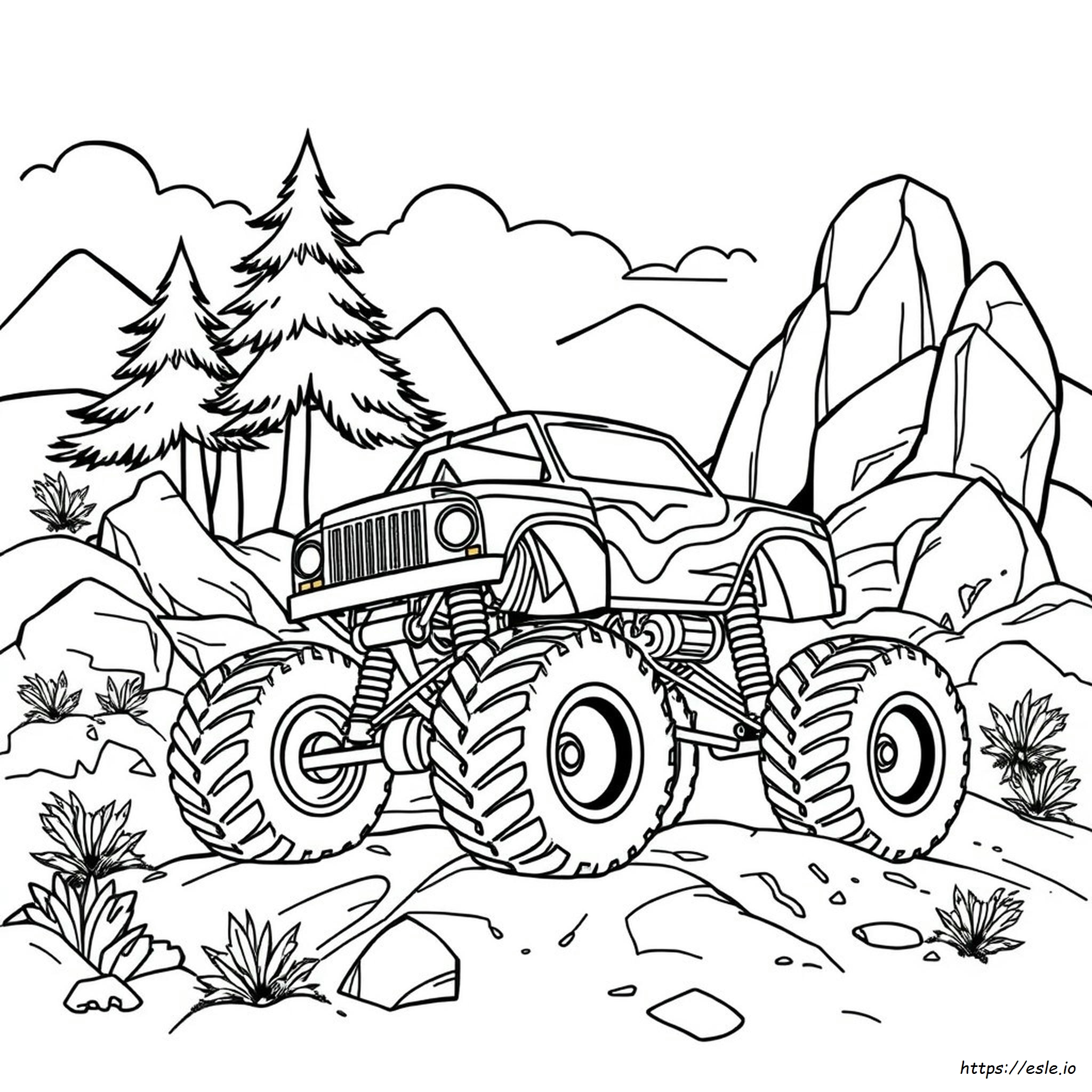 Desenhos De Monster Truck Para Colorir E Imprimir