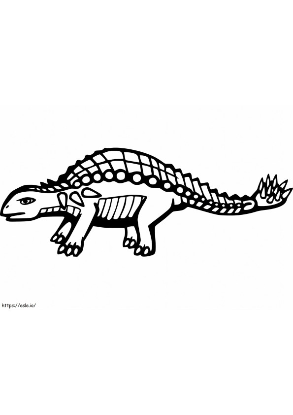 Ankylosaurus 1 Gambar Mewarnai