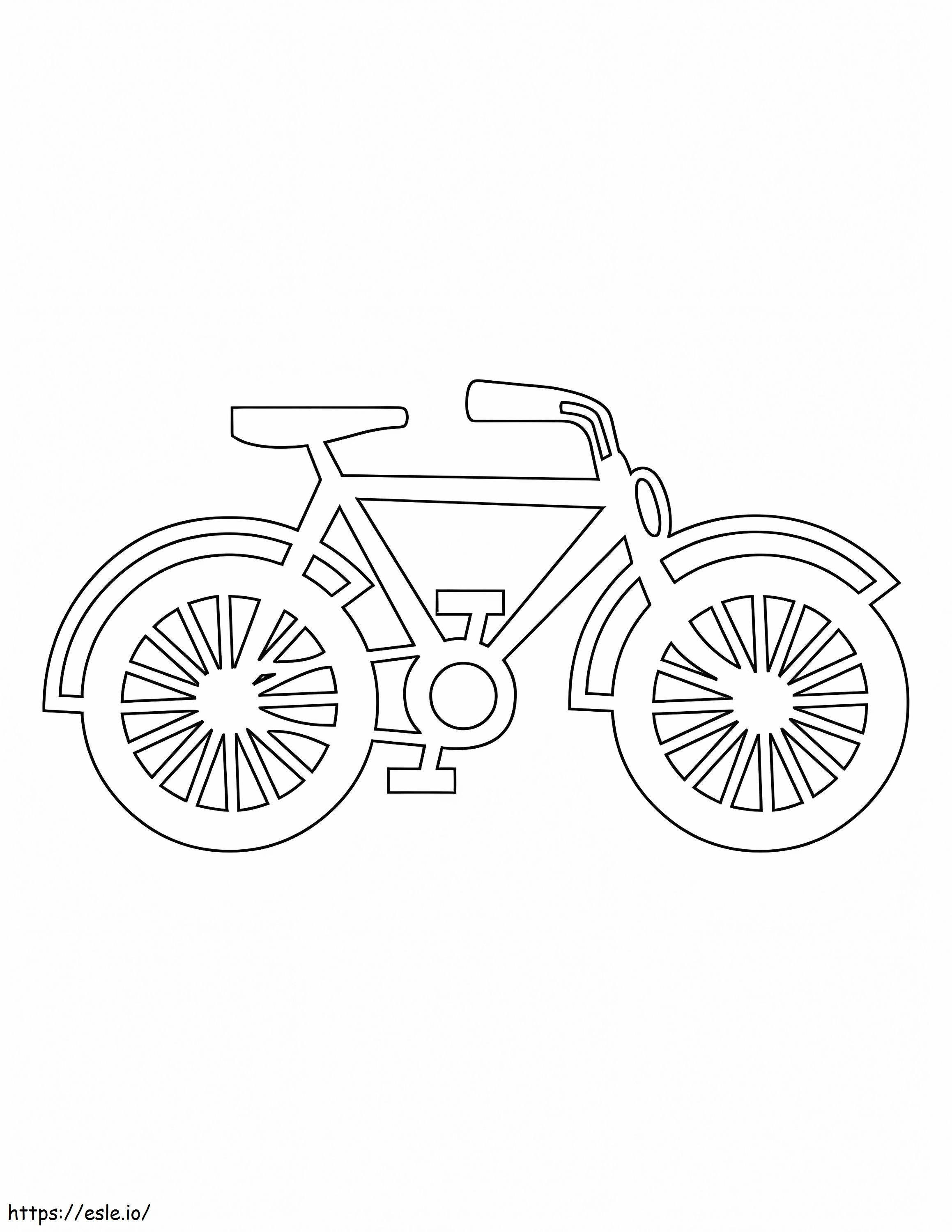 Profilo della bicicletta da colorare