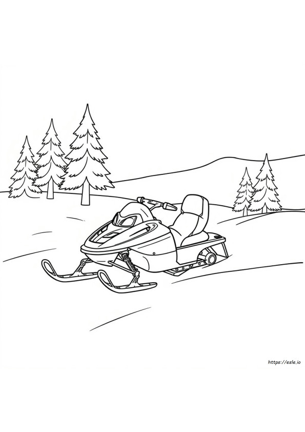 Skidoo Coloring Pages