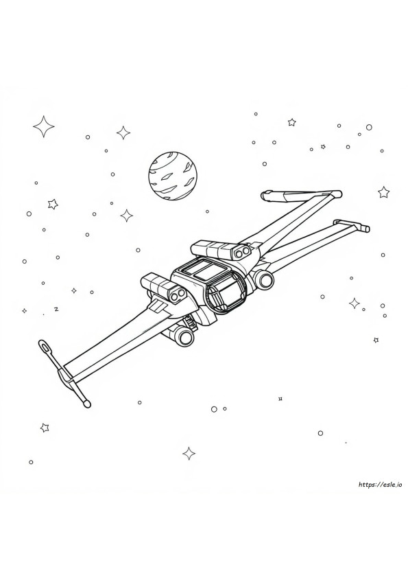 X-Wing Vadász Színező