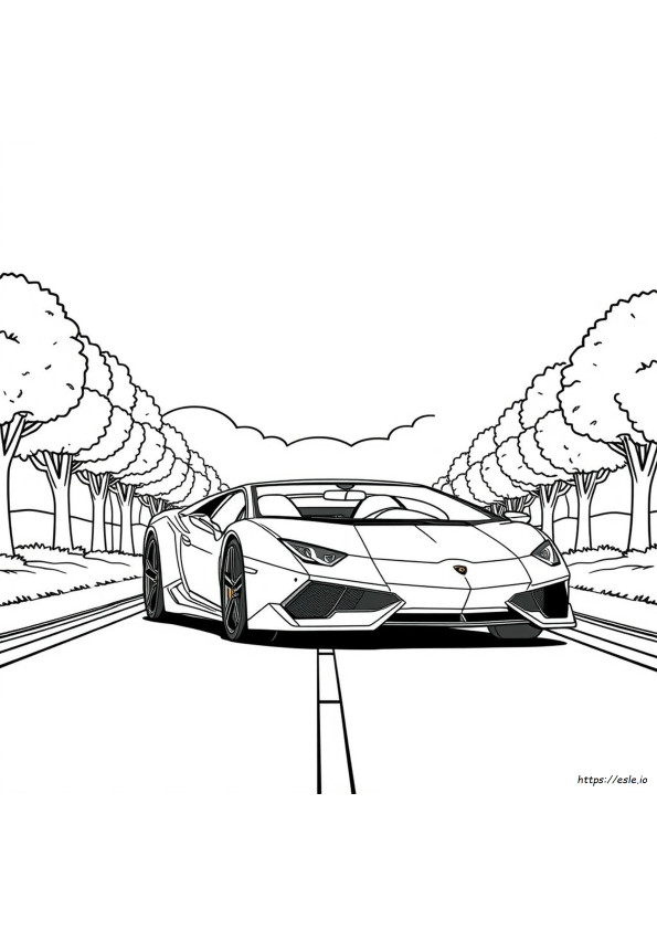 Lamborghini Car Pictures For Colouring