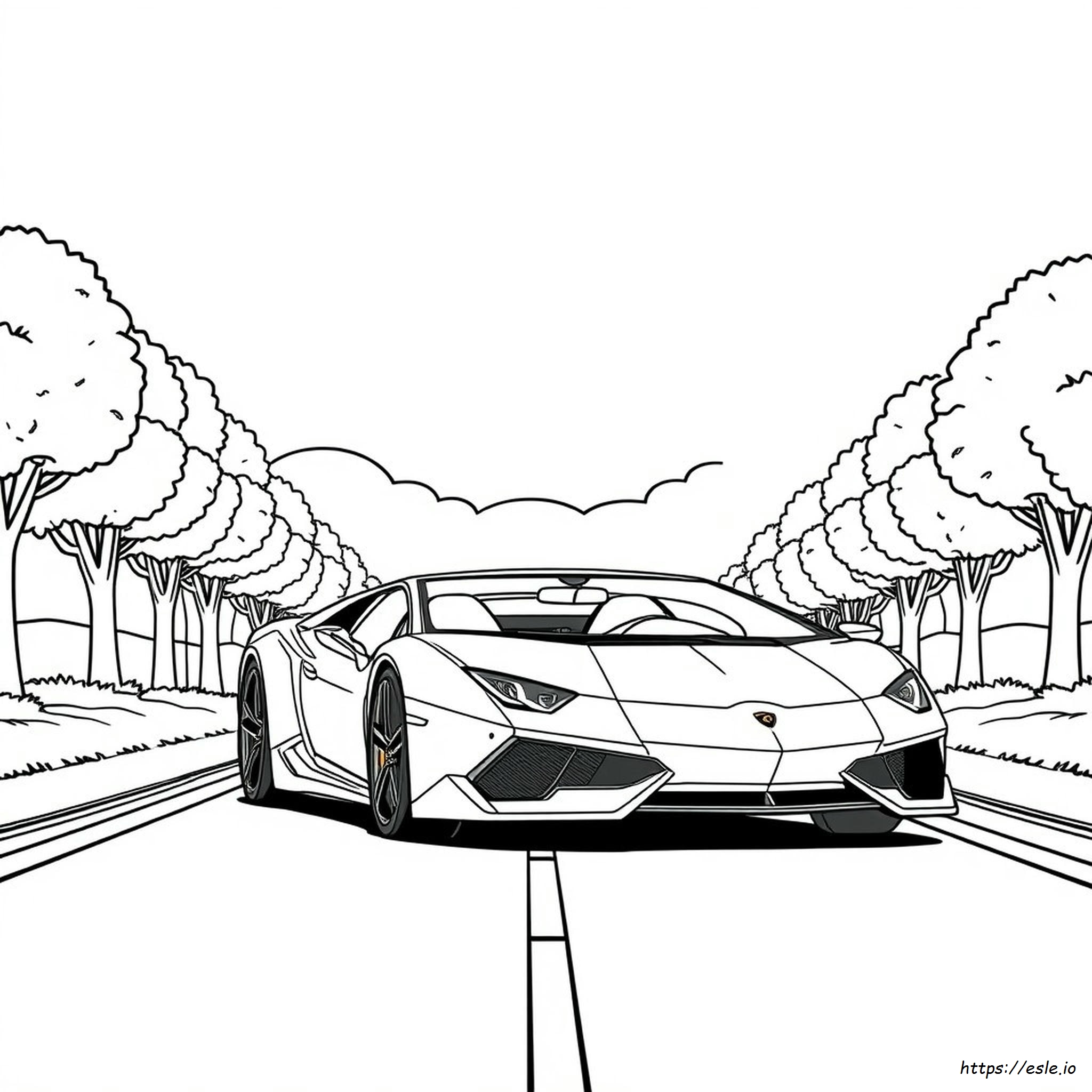 Lamborghini Auto Ausmalbilder