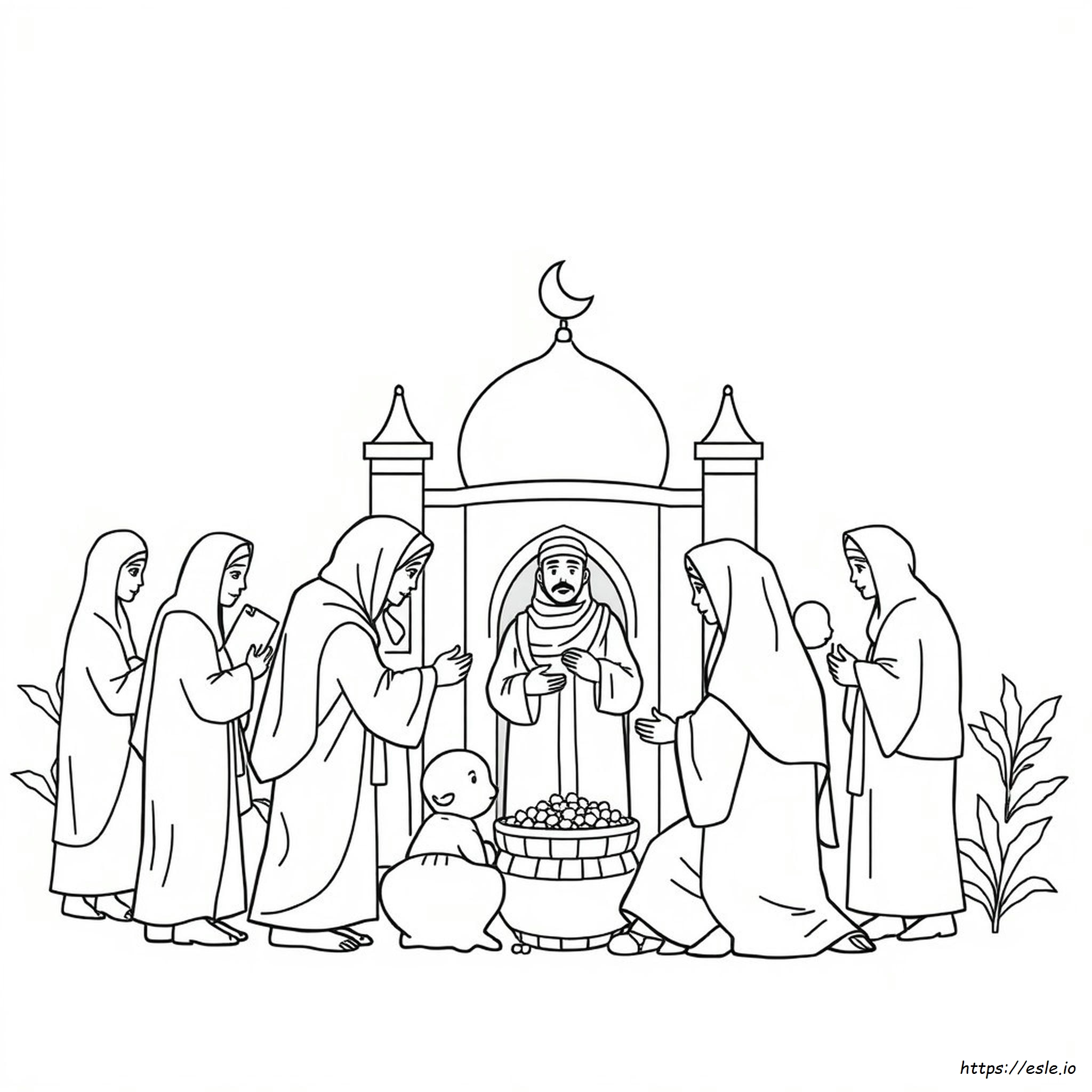 Zakat Coloring Page