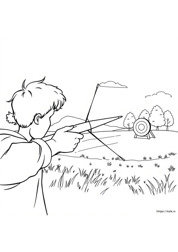 Steinschleuder Ausmalbilder