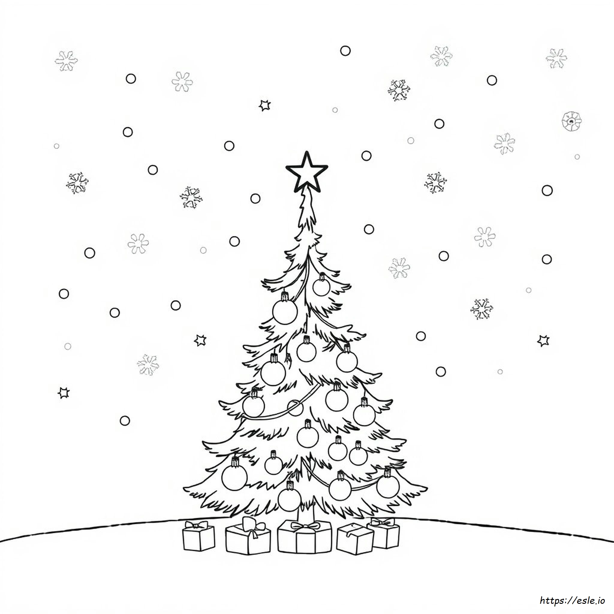 Easy Coloring Pages For Christmas