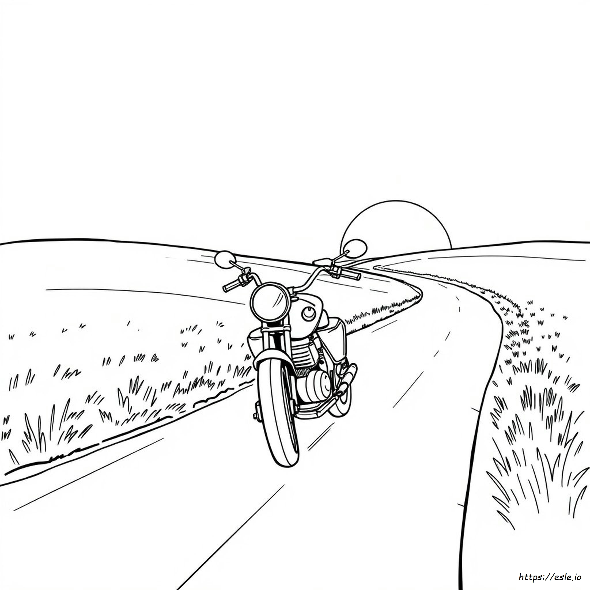 Motor Bike Colouring Pictures