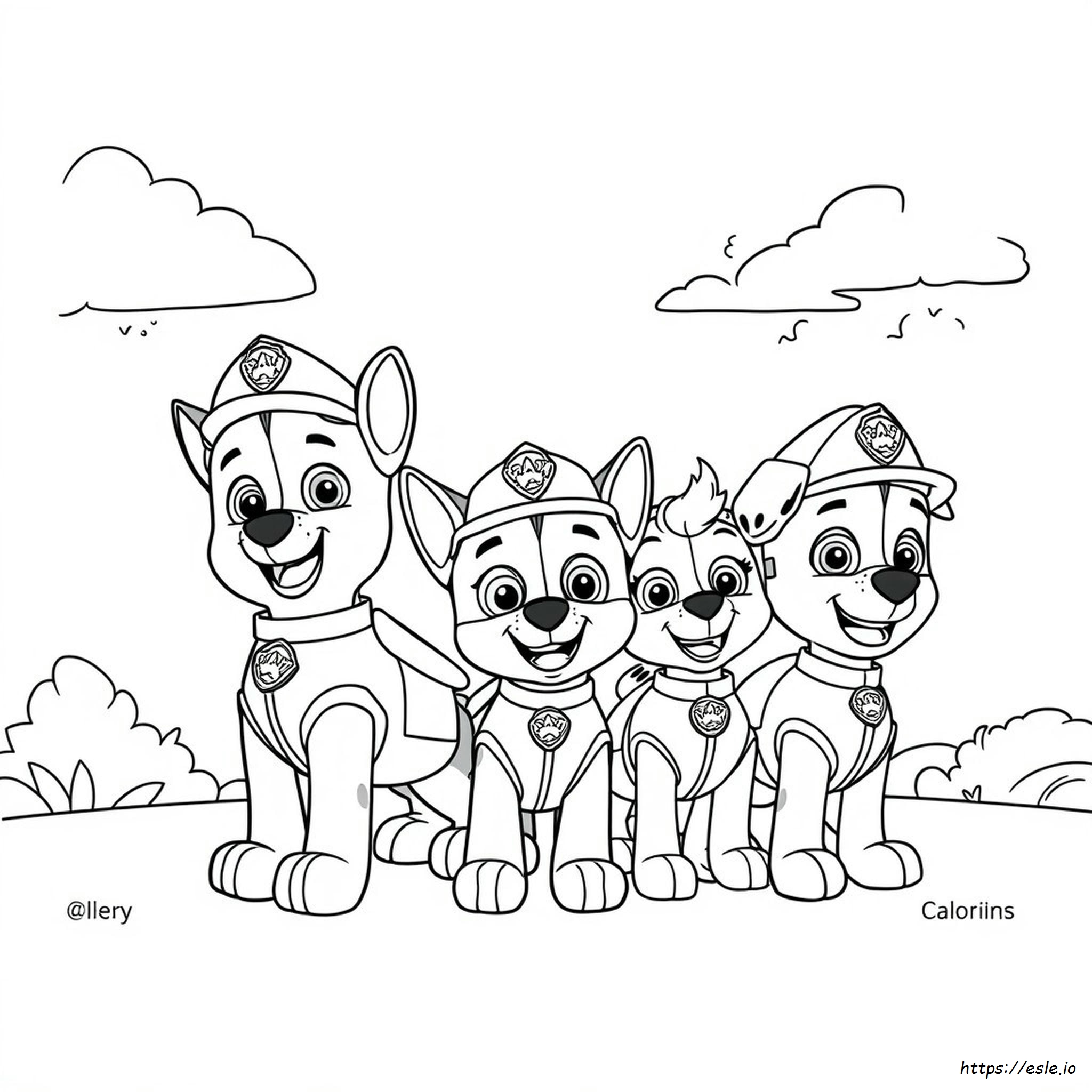 Paw Patrol Gratis Kleurplaat kleurplaat