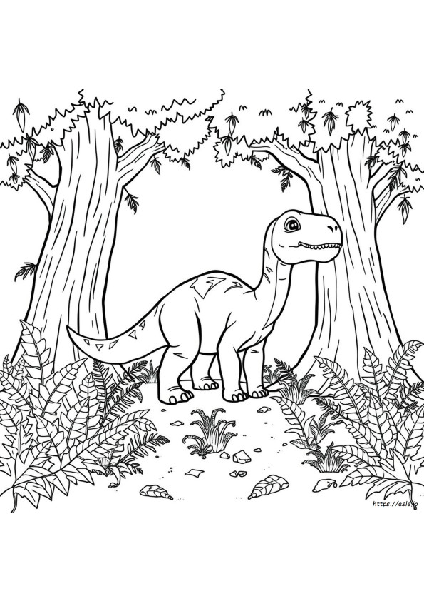 Dinosaurukset Värityskuvat
