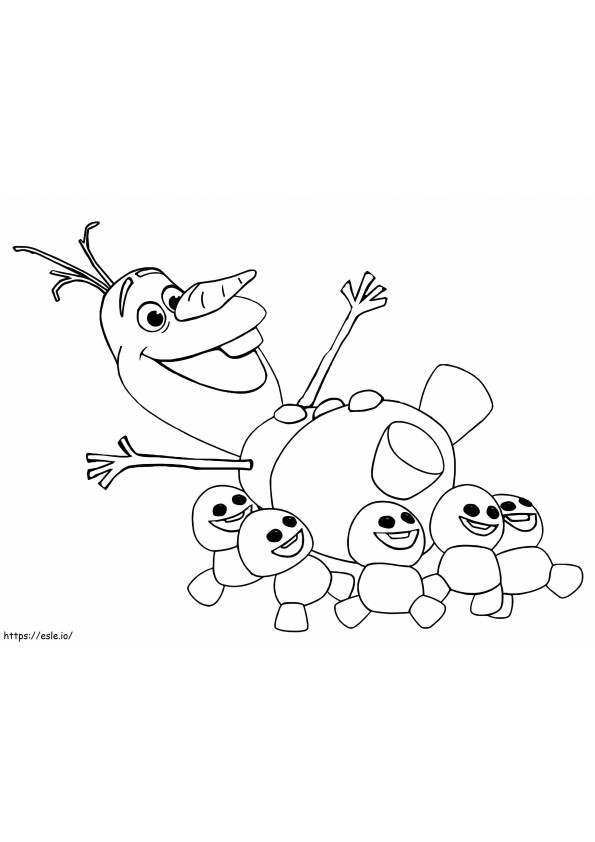 Olaf 1 coloring page