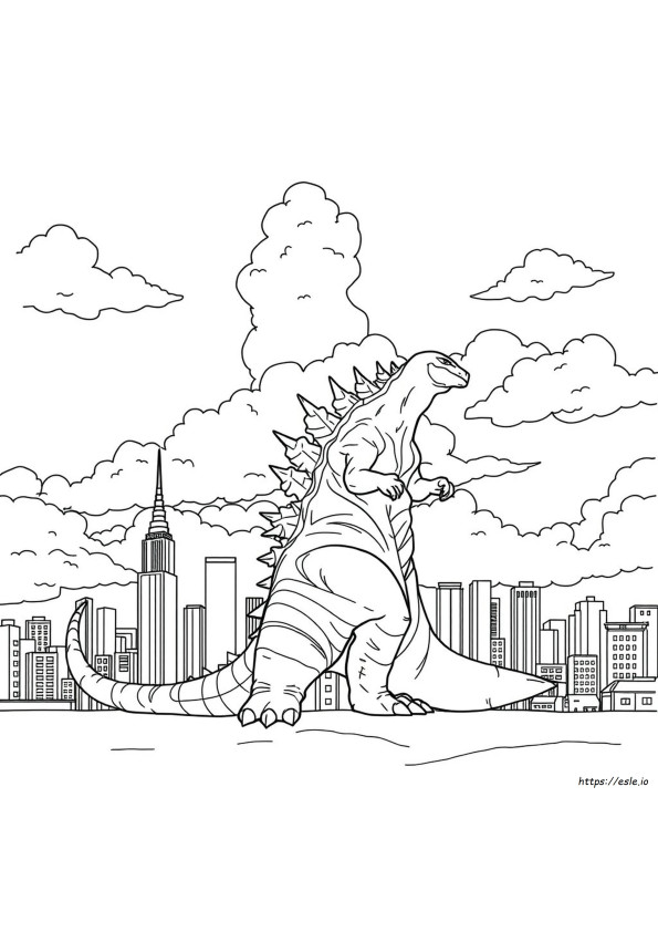 Kolorowanki Godzilla