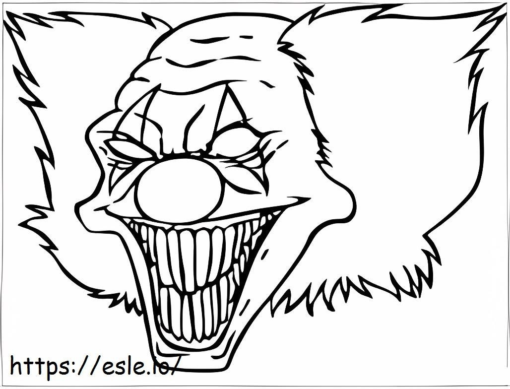 Male Clown coloring page