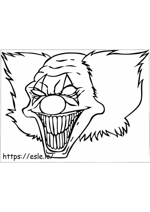 Male Clown coloring page